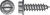 HILLMAN 1 in. L x 12 Slotted Hex Washer Zinc-Plated Steel Sheet Metal Screws 100 per box