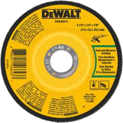 DeWalt 4-1/2 in. Dia. x 1/4 in. thick x 7/8 in. Aluminum Oxide Masonry Grinding Wheel 13300 rp