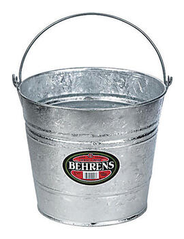 Behrens 14 qt Galvanized Pail Gray