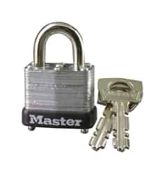 Master Lock 3/4 in. H x 1 in. L x 9/16 in. W Warded Locking Steel 1 each Padlock