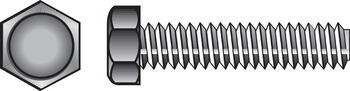 HILLMAN 5/16 in. Dia. x 2 in. L Zinc Plated Steel Hex Tap Bolt 100 box