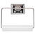 Decko Chrome Toilet Paper Holder Silver