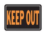 Hy-Ko English 14 in. W x 10 in. H Keep Out Aluminum Sign