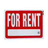 Hy-Ko English For Rent Sign Plastic 18 in. H x 24 in. W