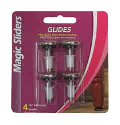 Magic Sliders Steel Adjustable Leveling Glide 7/8 in. W x 4 in. L 4 pk Round