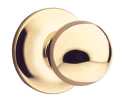 Kwikset Polo Polished Brass Steel Vestibule Entry Lockset ANSI/BHMA Grade 3 1-3/4 in.