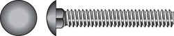 HILLMAN 5/16 Dia. x 1 in. L Zinc-Plated Steel Carriage Bolt 100 pk