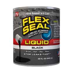 Flex Seal As Seen On TV Satin Black Liquid Rubber Sealant Coating 1 qt.
