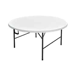 Living Accents 29-1/4 in. H x 60 in. W x 60 in. L Folding Table Round