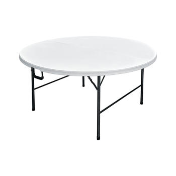 Living Accents 29-1/4 in. H x 60 in. W x 60 in. L Folding Table Round