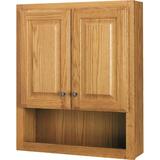 Continental Cabinets 28 in. H x 23-1/4 in. W x 7-3/16 in. D Square Oak Bath Storage Cabinet