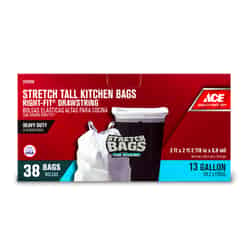 Ace Right-Fit 13 gal. Tall Kitchen Bags Drawstring 38 pk