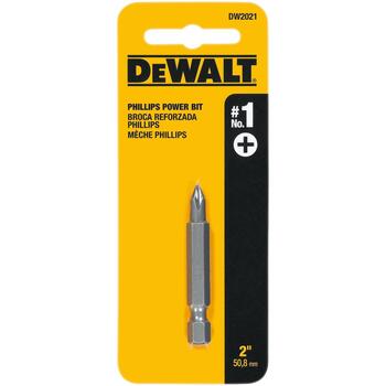 DeWalt Phillips #1 in. x 2 in. L Heat-Treated Steel 1/4 in. 1 pc. Screwdriver Bit