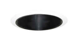 Halo Black/White 6 in. W Metal Matte Coilex Baffle Trim
