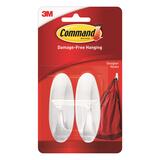 3M Command Medium Hook 3-1/8 in. L 2 pk Plastic