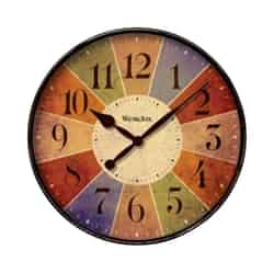 Westclox 12 in. L x 12 in. W Indoor Casual Analog Wall Clock Glass/Plastic Multicolored