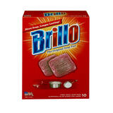 Brillo Heavy Duty Steel Wool Pads For Multi-Purpose 10 pc