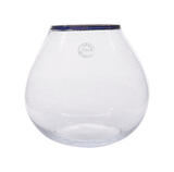 Decoris None Scent Clear Accent Candle Holder 8-1/2 in. H x 9-1/2 in. Dia.