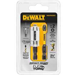 DeWalt Impact Ready Phillips #2 in. x 2 in. L Black Oxide Screwdriver Bit 2 pc. 1/4 in.