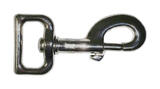 Baron 1 in. Dia. x 3-1/8 in. L Nickel-Plated Bronze Bolt Snap 80 lb.