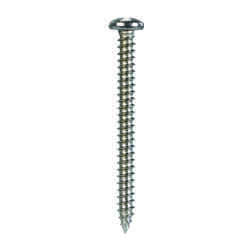 HILLMAN 6 x 1-1/2 in. L Phillips Stainless Steel 100 per box Sheet Metal Screws Pan Head
