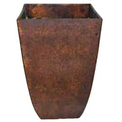 Southern Patio 10.5 in. W Brown Resin Umber Planter