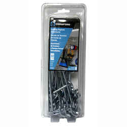 Crawford Zinc Plated Steel Peg Hook Assortment 32 Black/Silver