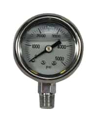 Universal 2-1/2 in. 0 psi 5000 psi Pressure Gauge