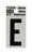 Hy-Ko 1 in. Vinyl Black E Letter Reflective Self-Adhesive