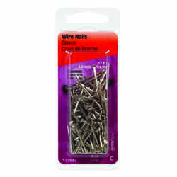 HILLMAN 17 Ga. x 1 in. L Stainless Steel Wire Nails 2 oz.