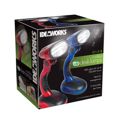 IDEAWORKS As Seen On TV Gloss Assorted Cordless Desk Lamp 7-1/2 in.