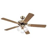 Westinghouse Vintage 52 in. 5 52 in. W Antique Brass Indoor Ceiling Fan