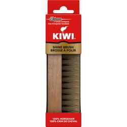 Kiwi Leather Brown Shoe Shine Brush