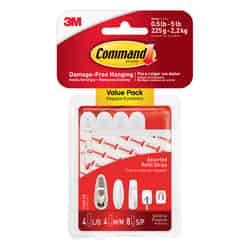 3M 3-3/8 in. L Assorted Command 12 pk Foam Mounting Strips