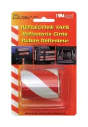 Trim Brite Reflective Tape Barrier Stripes 2 in. x 24 in. Red, White
