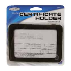 Custom Accessories Black Registration Holder 1 pk Used to store certificates, registration, photo
