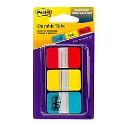 Post-It 1 in. W x 1.5 in. L Assorted Page Markers 3 pad