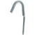 Hampton Small Zinc-Plated Steel 4.875 in. L Rope Binding Hook 300 lb. 1 pk Silver