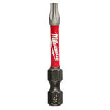 Milwaukee SHOCKWAVE T25 x 2 in. L Torx Screwdriver Bit 1/4 in. Quick-Change Hex Shank 1 pc. S