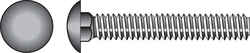 HILLMAN 3/8 Dia. x 4-1/2 in. L Hot Dipped Galvanized Steel Carriage Bolt 50 pk