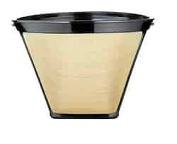 Medelco  12 cup Black/Gold  Cone  Coffee Filter  1 pk 