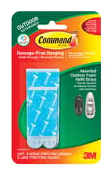 3M Command Assorted Foam Adhesive Strips 6 pk 1-3/4 in. L