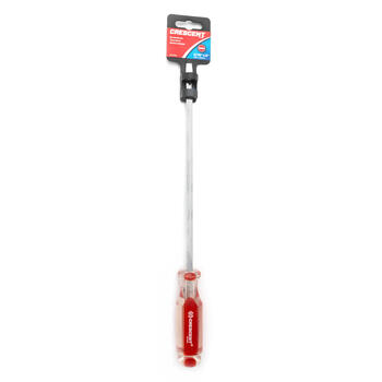 Crescent 9 in. Slotted 3/16 in. Screwdriver Metal Red 1 pc.