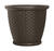 Suncast 16.5 in. H x 18 in. W Brown Resin Planter