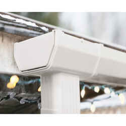 Genova Raingo 4.25 in. H X 5 in. W X 4.5 in. L White Vinyl Inside End Cap