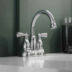 Moen Banbury Banbury Chrome Two-Handle Bathroom Faucet 4 in.