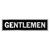 Hy-Ko English Gentlemen 2 in. H x 8 in. W Aluminum Sign