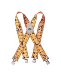 CLC Work Gear 2 in. W x 4 in. L Nylon Adjustable One Size Fits Most Ruler Suspenders Yellow 1 p