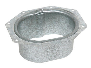 Amerimax 2 in. H X 3 in. W X 3 in. L Metallic Galvanized Steel C Outlet