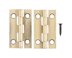 Ace 2.75 in. W x 1-1/2 in. L Antique Brass Brass Narrow Hinge 2 pk